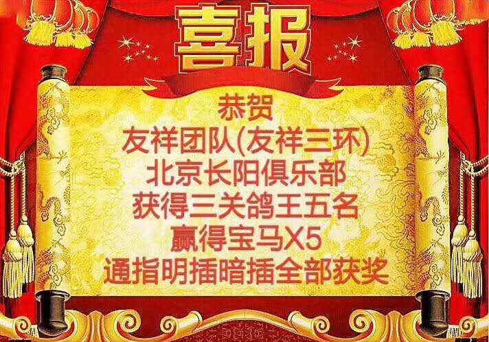2018友祥鸽业捷报频传上榜成绩不断更新